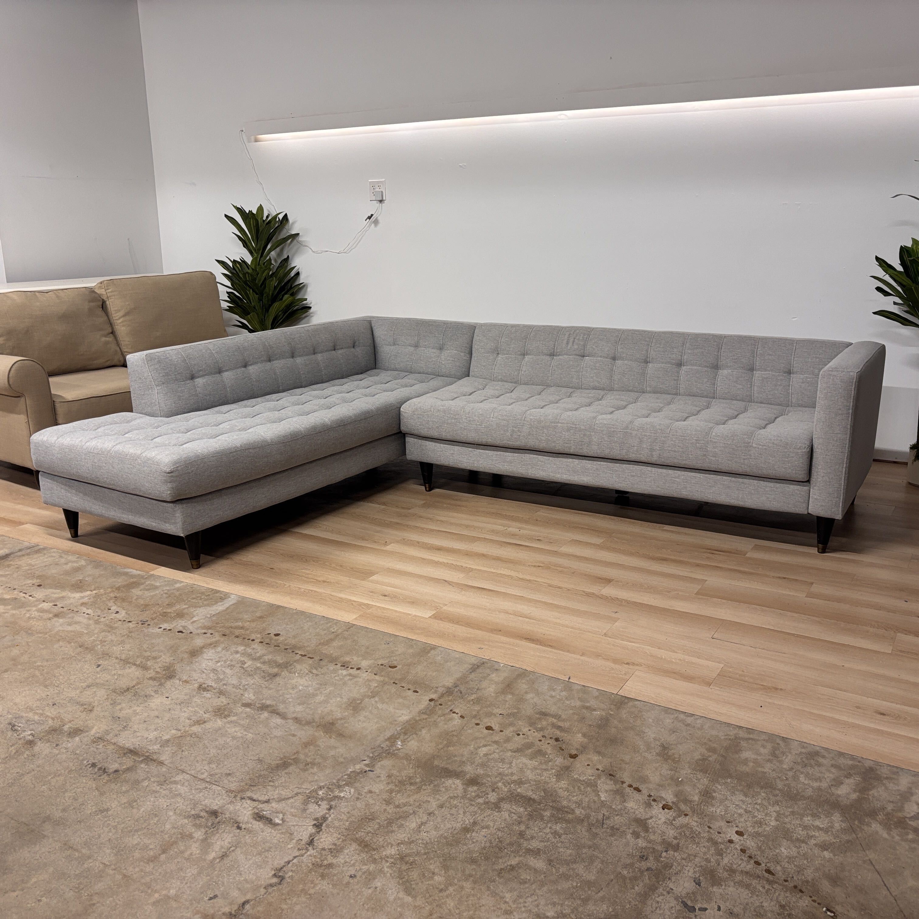 Living Spaces 2 Piece Sectional