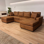 Latitude Run Faux Leather U-shape Sectional