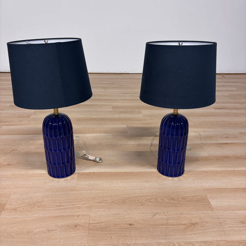 Bed Bath & Beyond Ceramic Textured Lamp Set of 2