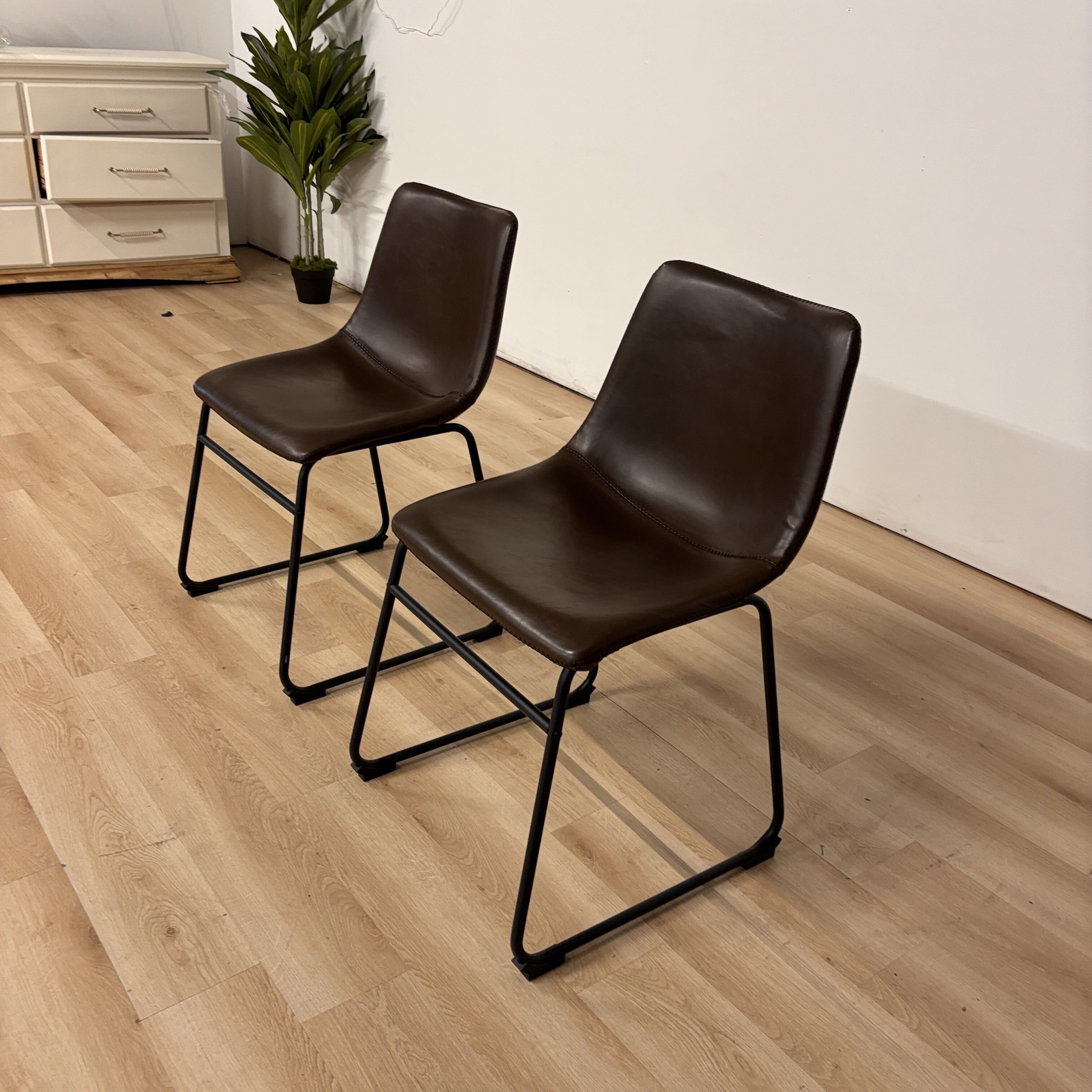 Bed Bath & Beyond Carbon Loft Inyo Faux Leather Chairs