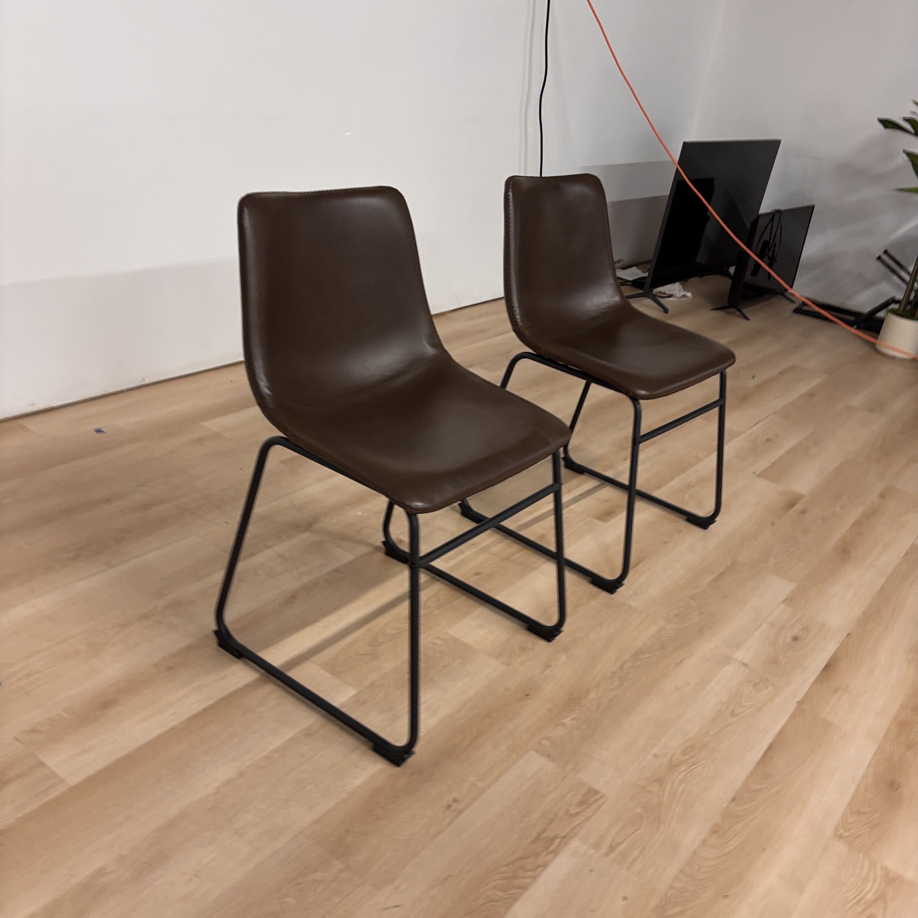 Bed Bath & Beyond Carbon Loft Inyo Faux Leather Chairs