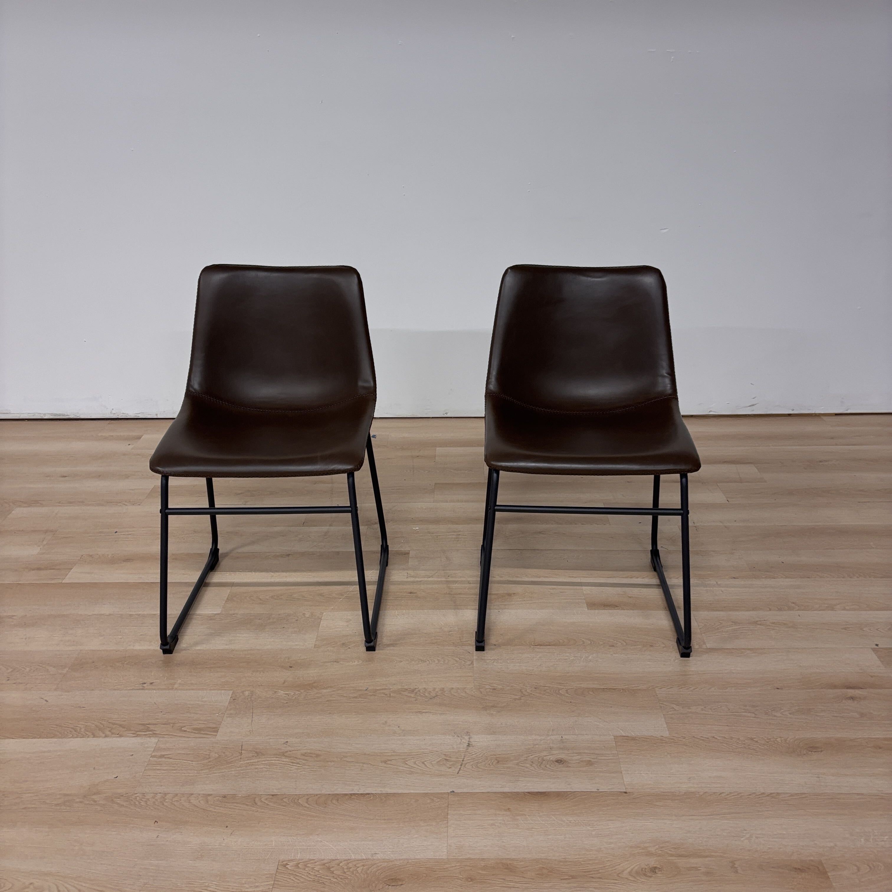 Bed Bath & Beyond Carbon Loft Inyo Faux Leather Chairs