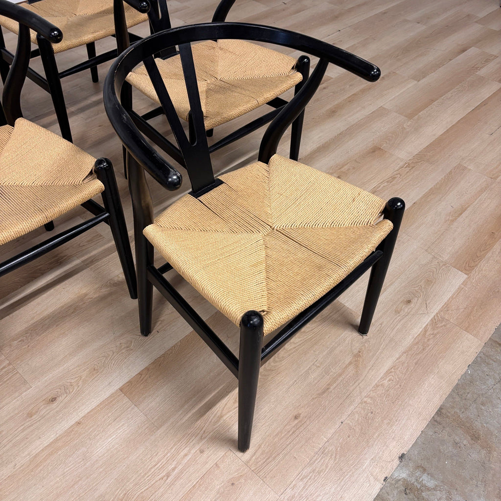 Poly & Bark Paxton Wishbone Dining Chairs Set Of 5