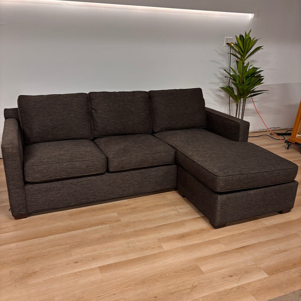 Crate & Barrel Sofa W/reversible Chaise