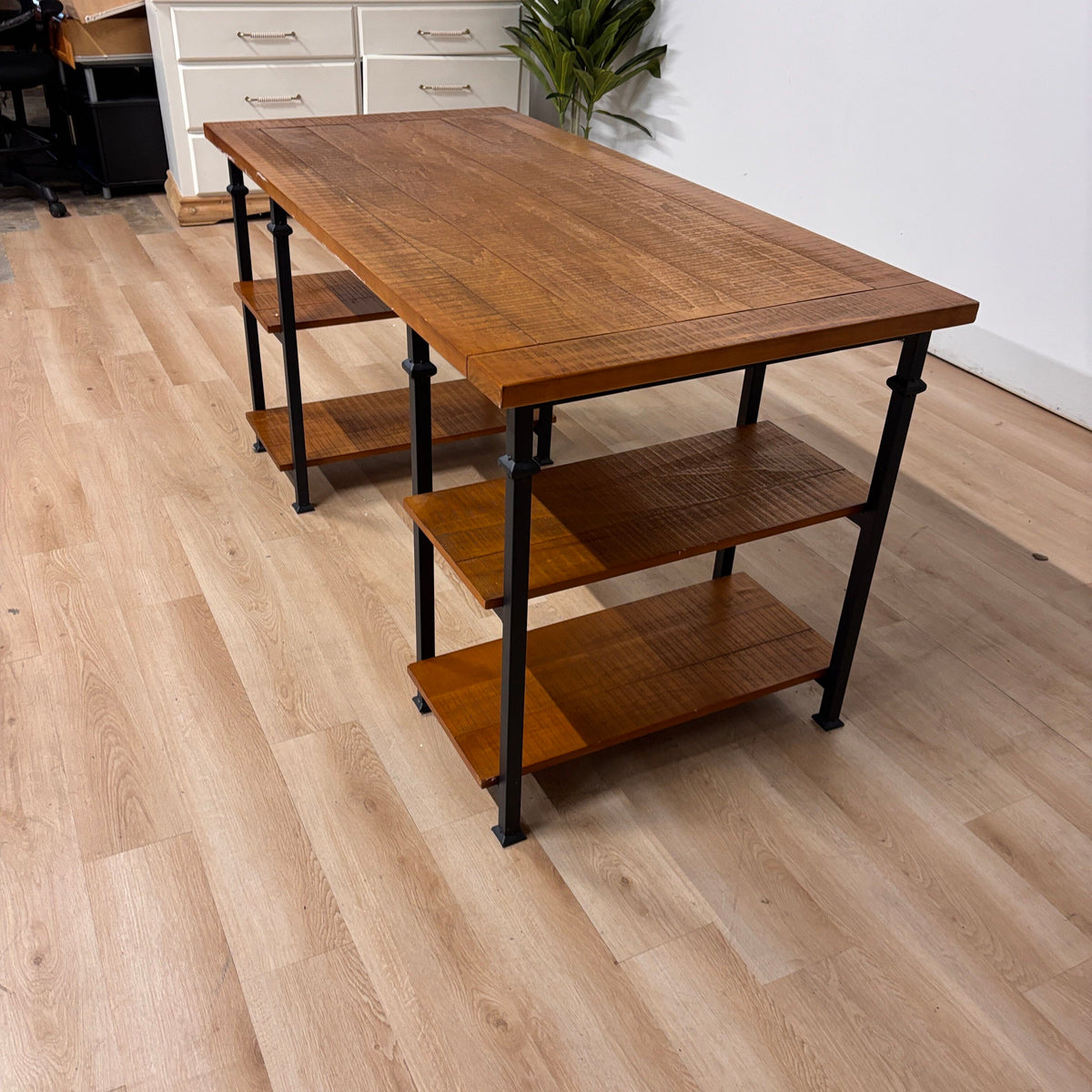 Vintage Industrial Storage Desk
