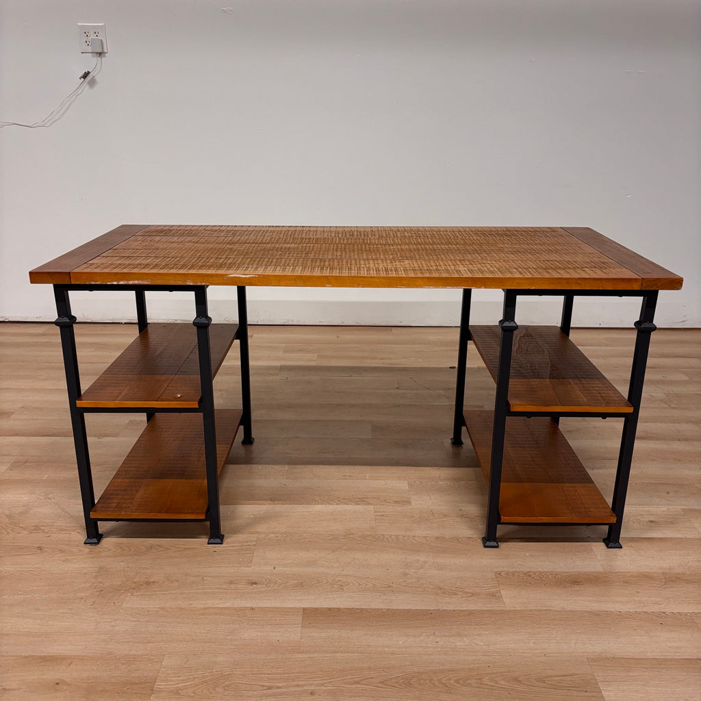 Vintage Industrial Storage Desk