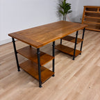 Vintage Industrial Storage Desk