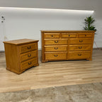 Oak Express Vintage Dresser & Nightstand Set