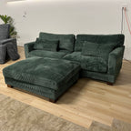 Dreamsidea Auralyn Collection Corduroy Modular Sofa W/ottoman