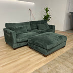 Dreamsidea Auralyn Collection Corduroy Modular Sofa W/ottoman