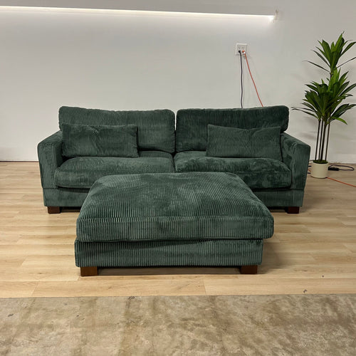 Dreamsidea Auralyn Collection Corduroy Modular Sofa W/ottoman