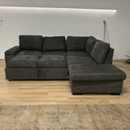 Latitude Run 3-piece Trundle Bed Sleeper Sectional With Storage