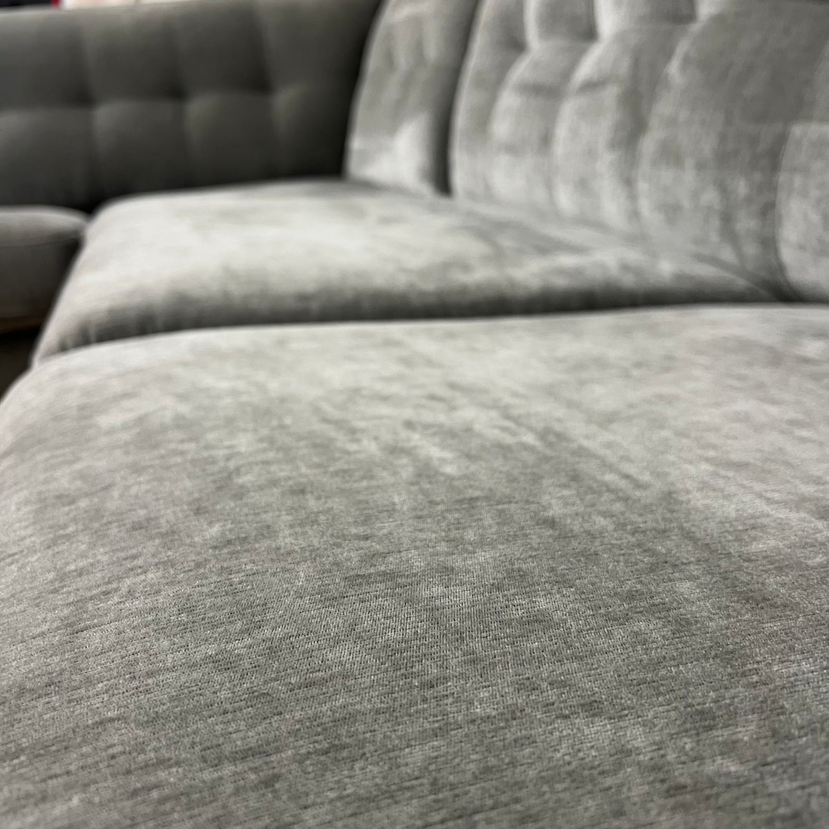Living Spaces Allie Velvet 2 Piece Sectional L-shape