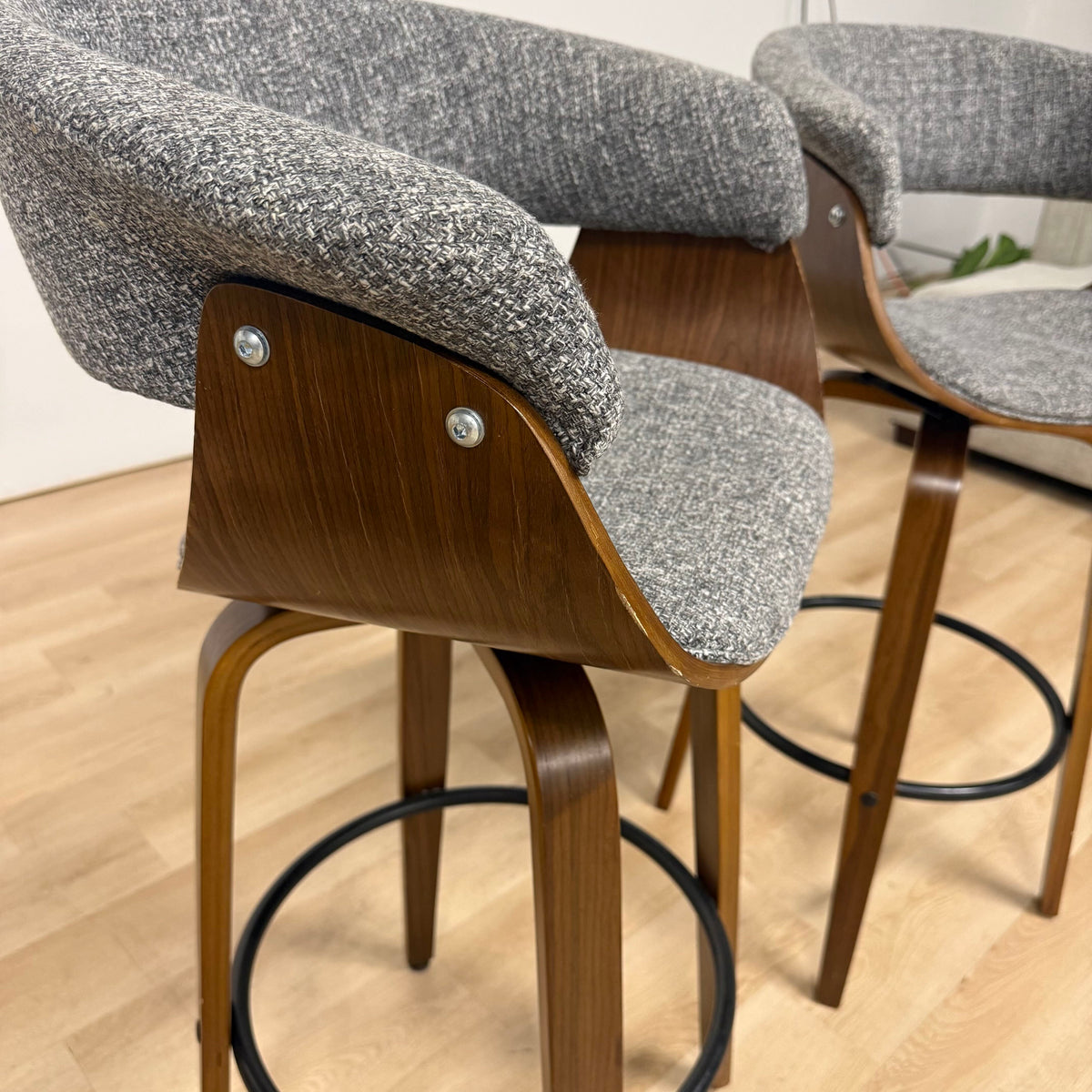 Glitzhome Counter Stools Set Of 2