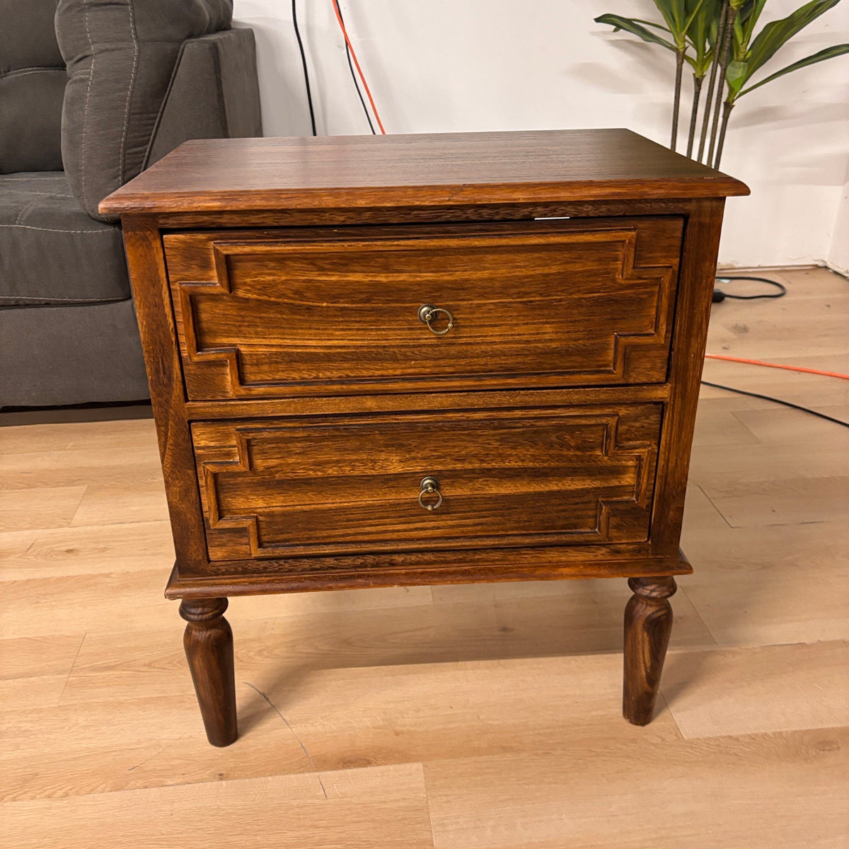 Huala Home 3 Drawer Nightstand