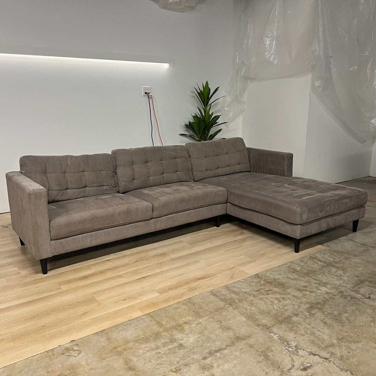 Acanva Mid Century Tufted Sectional