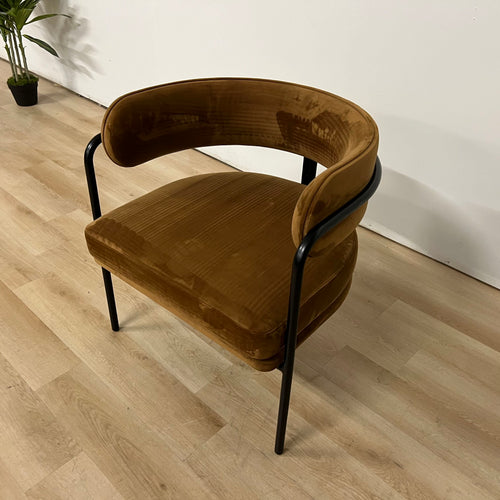 Cb2 Inesse Velvet Dining Chair