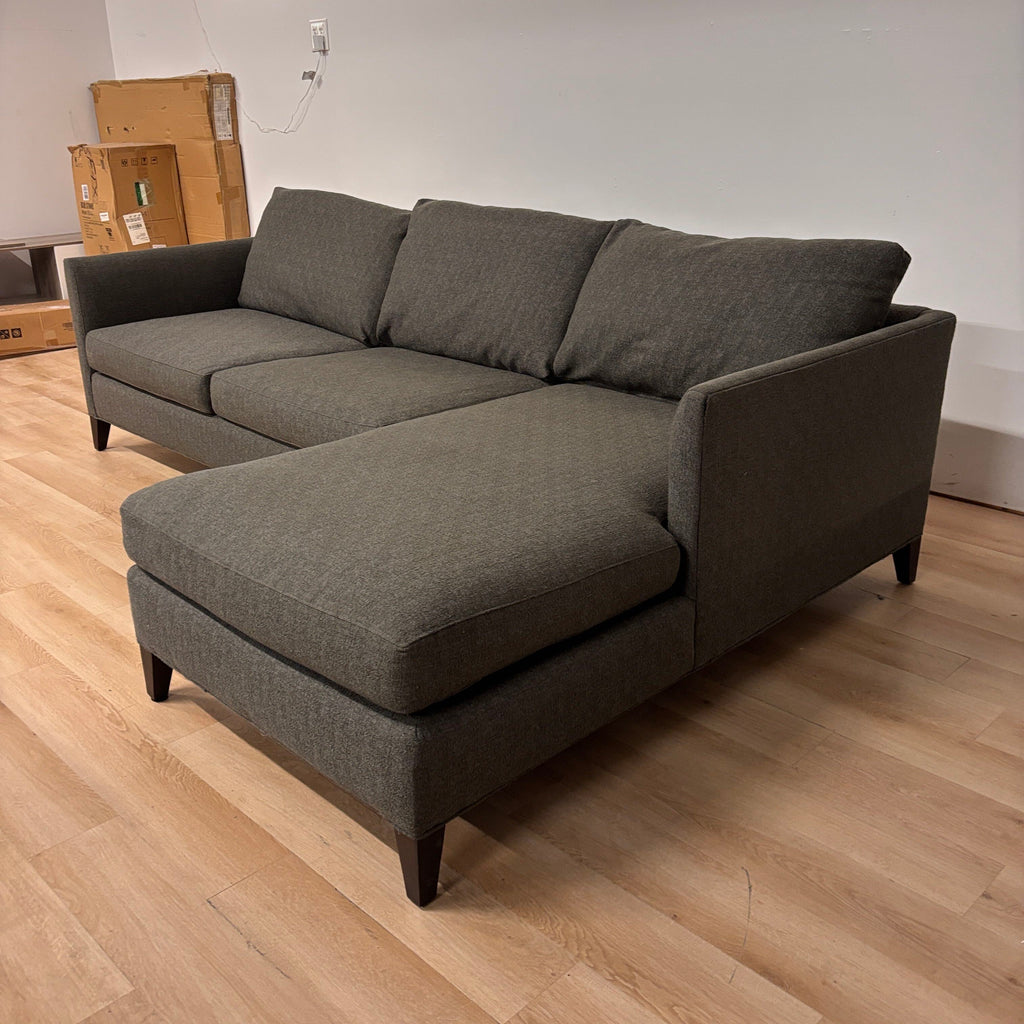 Crate & Barrel Barrett Ii 2-piece Sectional Sofa With Chaise Lounge