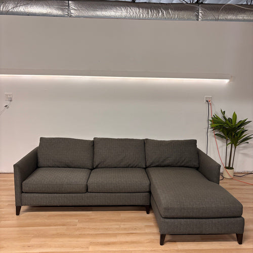 Crate & Barrel Barrett Ii 2-piece Sectional Sofa With Chaise Lounge