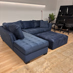 Cindy Crawford 2-piece Sectional With Ottoman