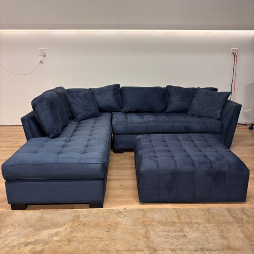 Cindy Crawford 2-piece Sectional With Ottoman