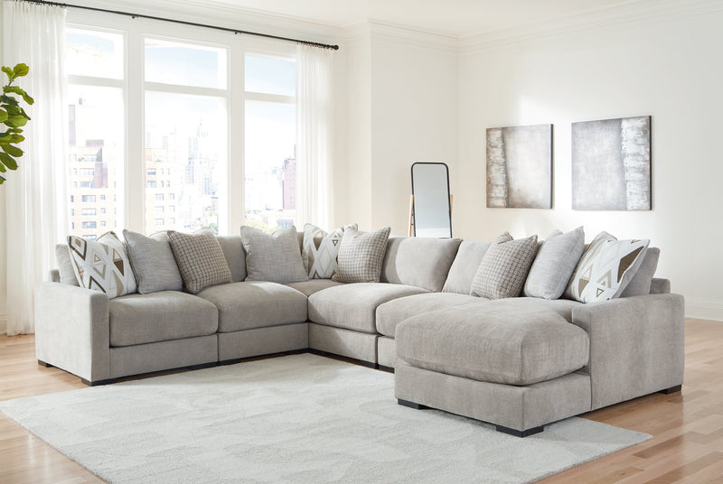 Aslan Court Sectional with Chaise -  Ashley Furniture Sectional