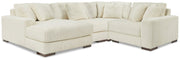 Lindyn Sectional with Chaise Ashley Furniture Sectional Ivory / 4-Piece / Left-Arm Facing Fresh Start Furniture