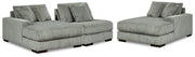 Lindyn Sectional with Double Chaise Ashley Furniture Sectional Fog Fresh Start Furniture