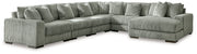 Lindyn Sectional with Chaise Ashley Furniture Sectional Fog / 6-Piece / Right-Arm Facing Fresh Start Furniture