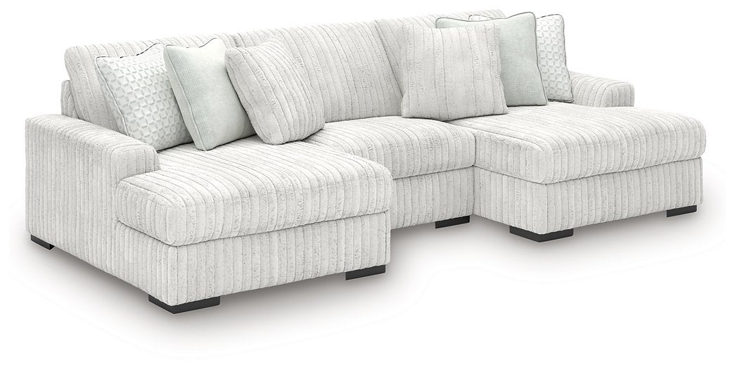 Stupendous Sectional with Double Chaise Ashley Furniture Sectional 3-Piece: Left-Arm Facing Corner Chaise/Armless Cha Fresh Start Furniture