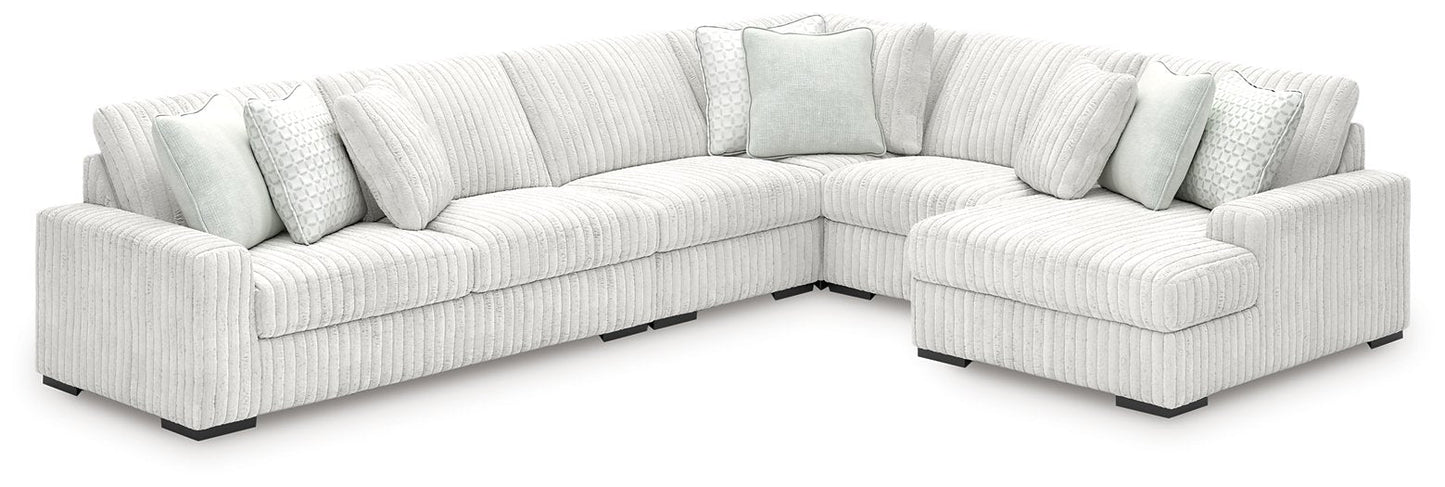 Stupendous Sectional with Chaise Ashley Furniture Sectional 5-Piece / Right-Arm Facing Fresh Start Furniture