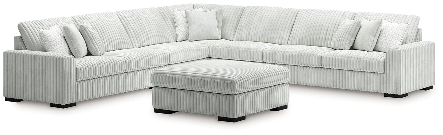 Stupendous Living Room Set Ashley Furniture Living Room Set 6-Piece: 5-Piece Sectional w/ Ottoman Fresh Start Furniture