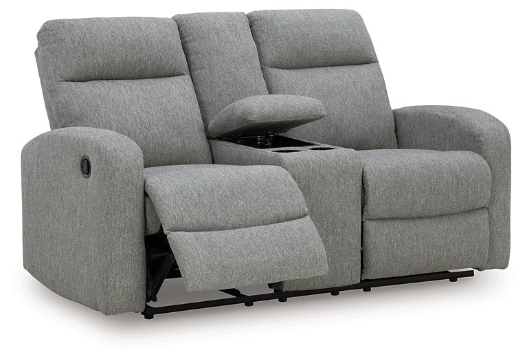 Gauntlet Reclining Loveseat with Console Ashley Furniture Loveseat  Fresh Start Furniture