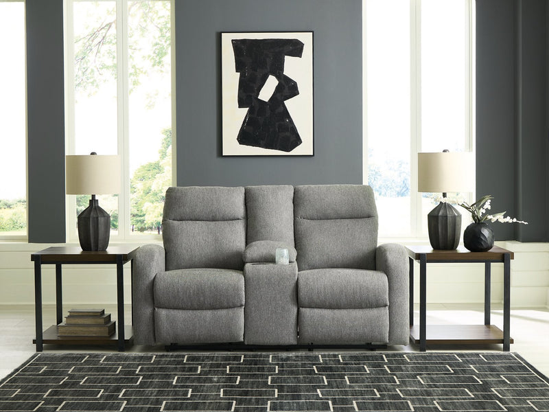 Gauntlet Reclining Loveseat with Console Ashley Furniture Loveseat  Fresh Start Furniture