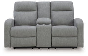 Gauntlet Reclining Loveseat with Console Ashley Furniture Loveseat Default Title Fresh Start Furniture