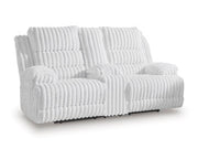 Rhines Falls Power Reclining Loveseat with Console Ashley Furniture Loveseat  Fresh Start Furniture