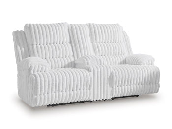 Rhines Falls Power Reclining Loveseat with Console Ashley Furniture Loveseat  Fresh Start Furniture