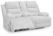 Rhines Falls Power Reclining Loveseat with Console Ashley Furniture Loveseat  Fresh Start Furniture