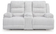 Rhines Falls Power Reclining Loveseat with Console Ashley Furniture Loveseat Default Title Fresh Start Furniture