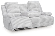 Rhines Falls Power Reclining Sofa with Drop Down Table Ashley Furniture Sofa  Fresh Start Furniture