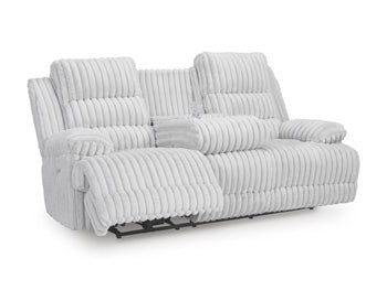 Rhines Falls Power Reclining Sofa with Drop Down Table Ashley Furniture Sofa  Fresh Start Furniture
