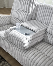 Rhines Falls Power Reclining Sofa with Drop Down Table Ashley Furniture Sofa  Fresh Start Furniture