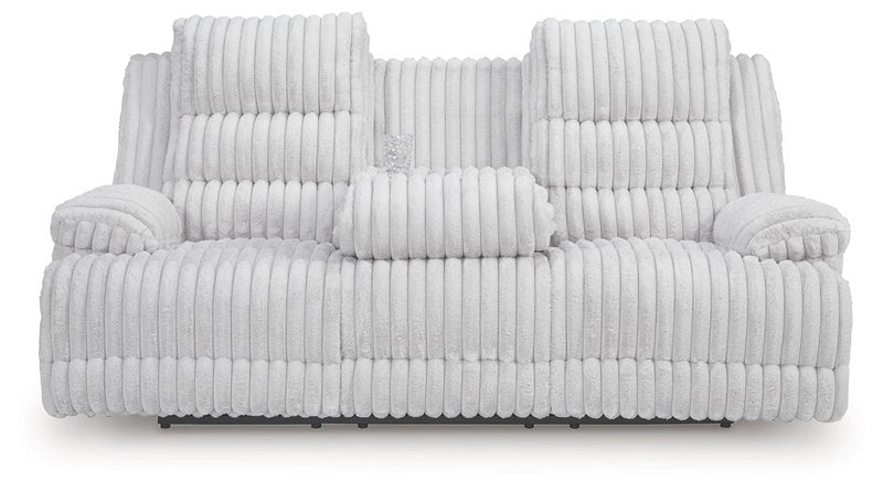 Rhines Falls Power Reclining Sofa with Drop Down Table Ashley Furniture Sofa  Fresh Start Furniture