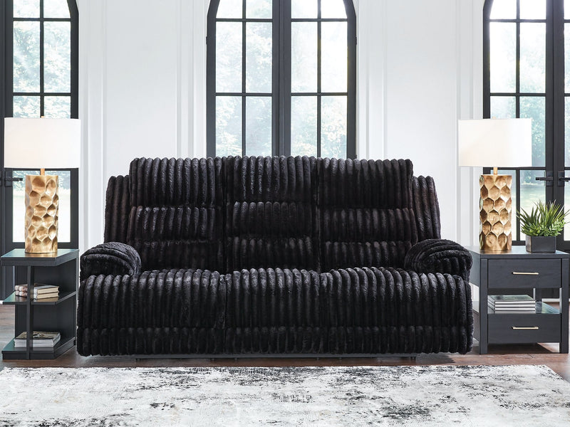 Rhine Falls Power Reclining Sofa with Drop Down Table Ashley Furniture Sofa  Fresh Start Furniture