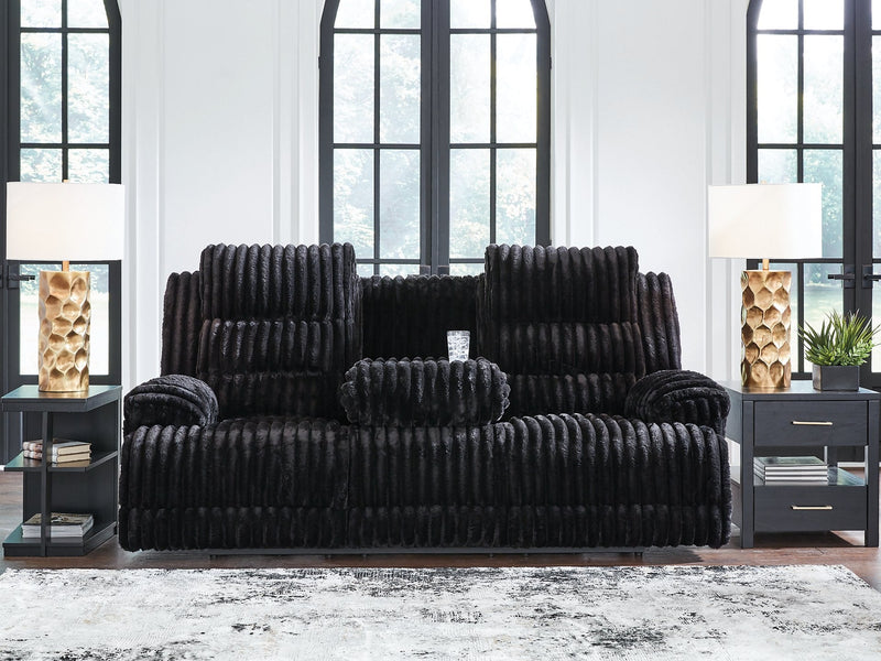Rhine Falls Power Reclining Sofa with Drop Down Table Ashley Furniture Sofa  Fresh Start Furniture