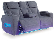 Studio Cave Power Reclining Loveseat with Console Ashley Furniture Loveseat  Fresh Start Furniture
