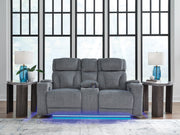 Studio Cave Power Reclining Loveseat with Console Ashley Furniture Loveseat  Fresh Start Furniture