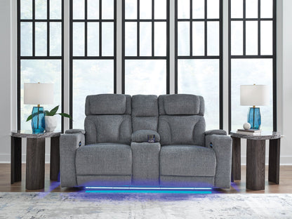 Studio Cave Power Reclining Loveseat with Console Ashley Furniture Loveseat  Fresh Start Furniture