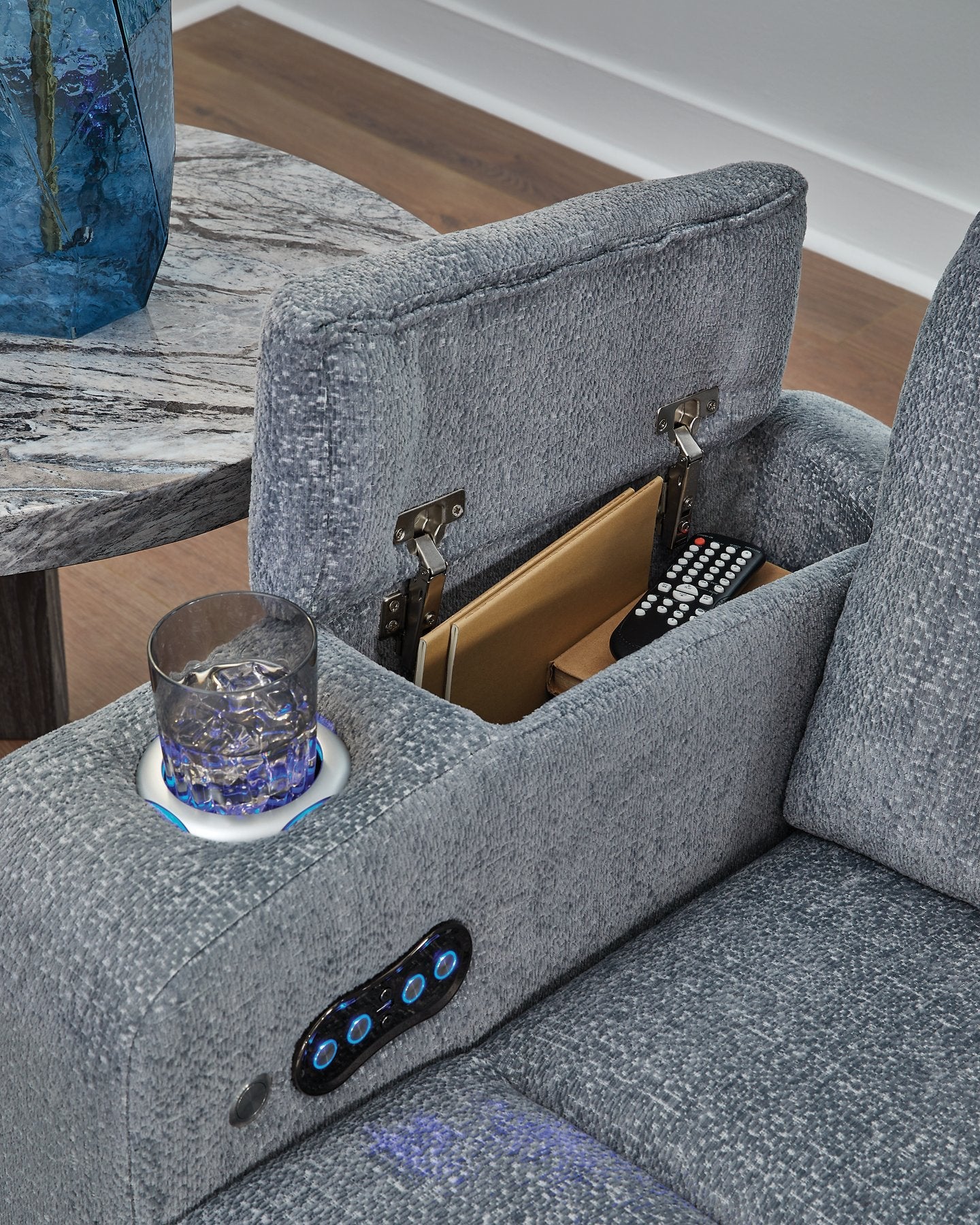 Studio Cave Power Reclining Loveseat with Console Ashley Furniture Loveseat  Fresh Start Furniture