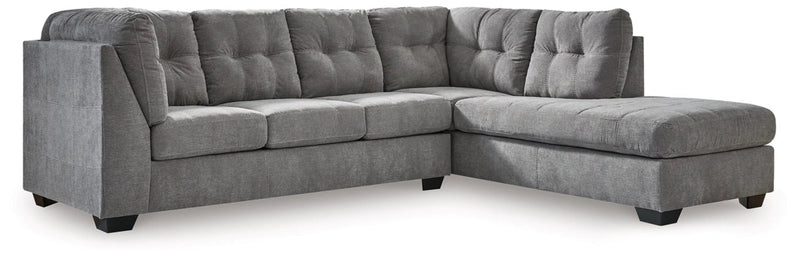 Marleton Grey 2-Piece RAF Chaise Sectional Ashley